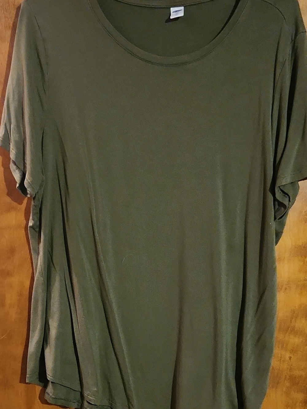 Old Navy Olive Scoop Neck Short Sleeve Tee